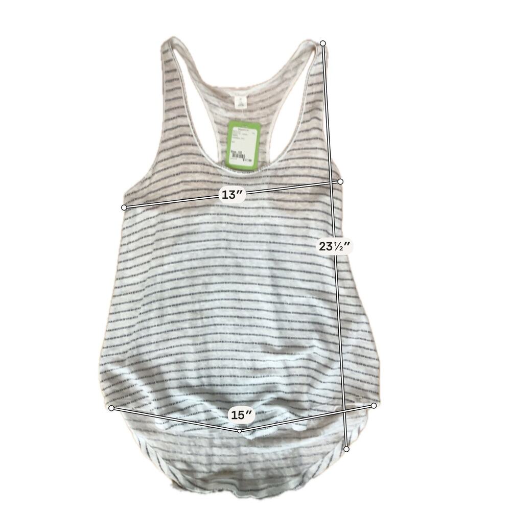 Caslon Linen Racerback Striped Tank Top Size XS - Picture 7 of 7